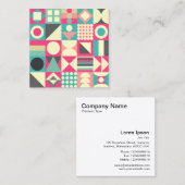 抽象芸術正方形110419 スクエア名刺 (正面/裏面)