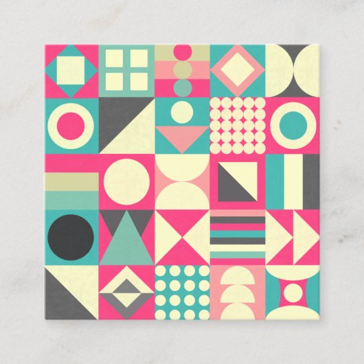 抽象芸術正方形110419 スクエア名刺 (正面)