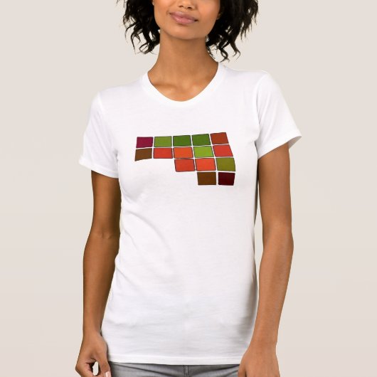 抽象芸術正方形Tシャツ Tシャツ (正面)