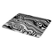 抽象芸術歪み黒線と白線 – カスタマイズ可能 カッティングボード (角)