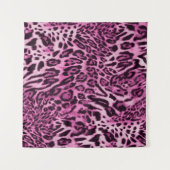 抽象芸術毛のヒョウの肌の柄 タペストリー (正面(横))