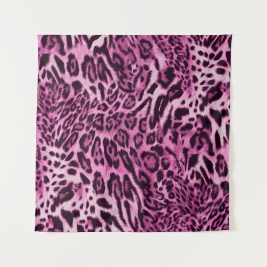 抽象芸術毛のヒョウの肌の柄 タペストリー (正面)