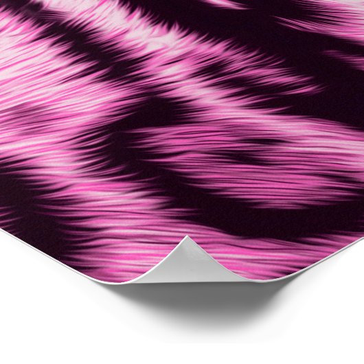 抽象芸術毛皮のヒョウの肌の模様 ポスター (角)