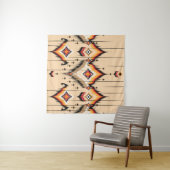 抽象芸術民族の幾何学的パターンデザイン、イラストラ タペストリー (インサイチュ(横))