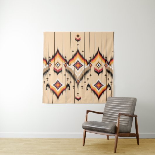 抽象芸術民族の幾何学的パターンデザイン、イラストラ タペストリー (インサイチュ)