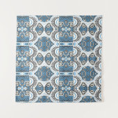 抽象芸術民族ヴィンテージのシームレスなパターン。トレンディーb タペストリー (正面(横))