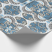 抽象芸術民族ヴィンテージのシームレスなパターン。トレンディーb ラッピングペーパー (角)