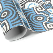 抽象芸術民族ヴィンテージのシームレスなパターン。トレンディーb ラッピングペーパー (ロールコーナー)