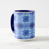 抽象芸術民族幾何学模様 マグカップ (正面左)