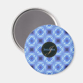 抽象芸術民族幾何学模様。 マグネット (正面/裏面)