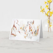 抽象芸術気に表現カード カード (黄色い花)