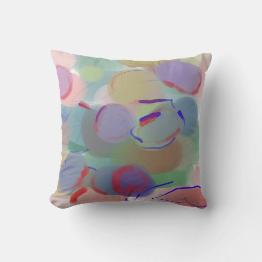 抽象芸術気泡 クッション (正面)
