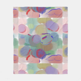 抽象芸術気泡 フリースブランケット