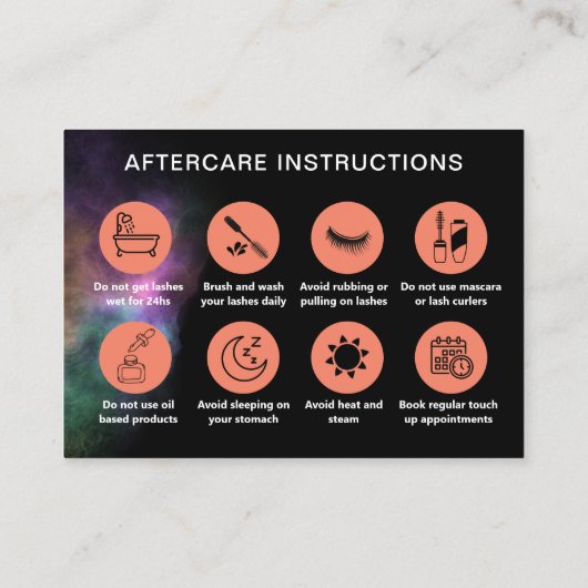 抽象芸術水のラッシュアフター気に指示 名刺 (裏面)