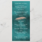 抽象芸術水の結婚色のメニュー メニュー (裏面)