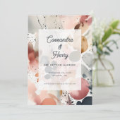 抽象芸術水の色の飛び散結婚り セーブザデート (スタンド正面)