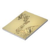 抽象芸術水の飛散形状 ノートパッド (回転)