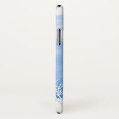 抽象芸術水カラスプラッシュ、ブルーコーラルリーフトレンディー Case-Mate iPhoneケース (裏面/右)