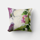 抽象芸術水カラーデザインミックスとマッチサイド クッション (正面)