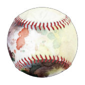 抽象芸術水グランジ色絵を描 野球ボール (正面)