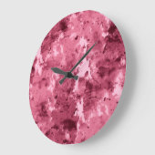 抽象芸術水グランジ色：迷彩模様。 ラージ壁時計 (傾斜)