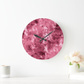 抽象芸術水グランジ色：迷彩模様。 ラージ壁時計 (ホーム)