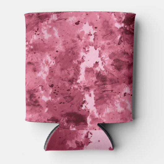 抽象芸術水グランジ色：迷彩模様。 缶クーラー (正面)