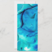 抽象芸術水中ブルーウォーター色ビッグブックマーク (裏面)