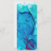 抽象芸術水中ブルーウォーター色ビッグブックマーク (正面)