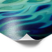 抽象芸術水中競技と流体 フォトプリント            (角)