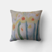 抽象芸術水仙スロークッション クッション (裏面)