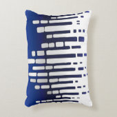 抽象芸術水平線,ネイビーブルー,白,ライトグレー アクセントクッション (正面(垂直))