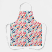 抽象芸術水彩の羽 エプロン (正面)