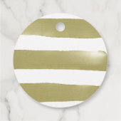 抽象芸術水彩アニマルプリント絵を描ベビーシャワー フェイバータグ (裏面)