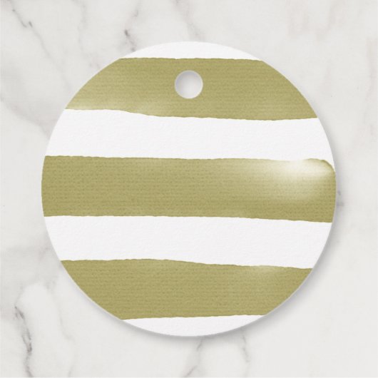 抽象芸術水彩アニマルプリント絵を描ベビーシャワー フェイバータグ (裏面)