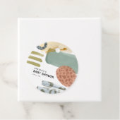 抽象芸術水彩アニマルプリント絵を描ベビーシャワー フェイバータグ (インサイチュ)