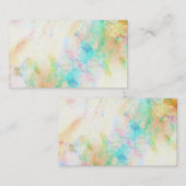 抽象芸術水彩アートビジネスカードテンプレート 名刺 (正面/裏面)