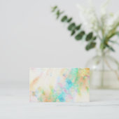 抽象芸術水彩アートビジネスカードテンプレート 名刺 (スタンド正面)