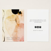 抽象芸術水彩イヤリングジュエリーディスプレイカード (正面&裏面)