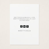 抽象芸術水彩イヤリングジュエリーディスプレイカード (裏面)