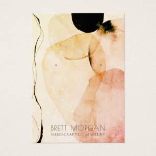 抽象芸術水彩イヤリングジュエリーディスプレイカード