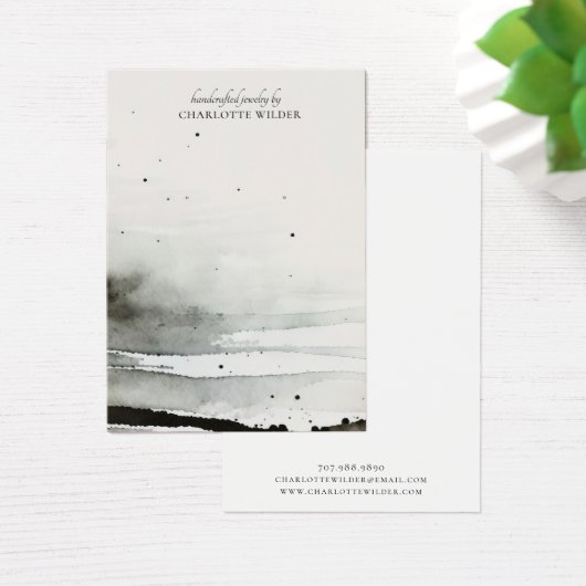 抽象芸術水彩イヤリングジュエリー表示カード (デスク)