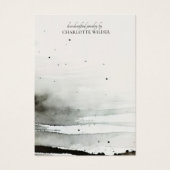 抽象芸術水彩イヤリングジュエリー表示カード (正面)