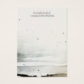 抽象芸術水彩イヤリングジュエリー表示カード (正面)