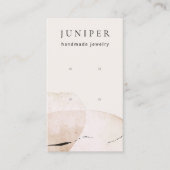 抽象芸術水彩イヤリングジュエリー表示 名刺 (正面)