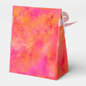 抽象芸術水彩インクアートピンクオレンジ フェイバーボックス (裏面サイド)