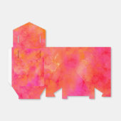 抽象芸術水彩インクアートピンクオレンジ フェイバーボックス (折り畳みなし)