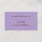 抽象芸術水彩カラフル及び金色インク 名刺 (裏面)