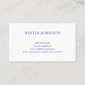 抽象芸術水彩カラフル及び金色インク 名刺 (裏面)