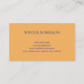 抽象芸術水彩カラフル及び金色インク 名刺 (裏面)